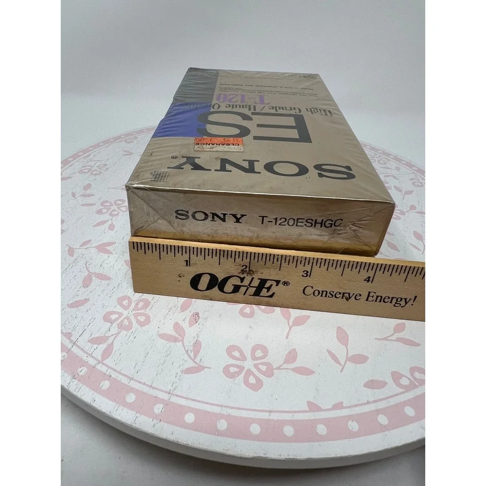 SONY VHS Blank Video‎ Tapes 2-Pack ES High Grade T-120 Cassettes NEW Sealed USA